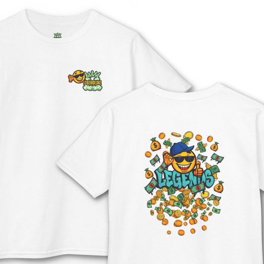 Youth Unisex Legends Sports T-Shirt, Funny Flying Money Graffiti Design