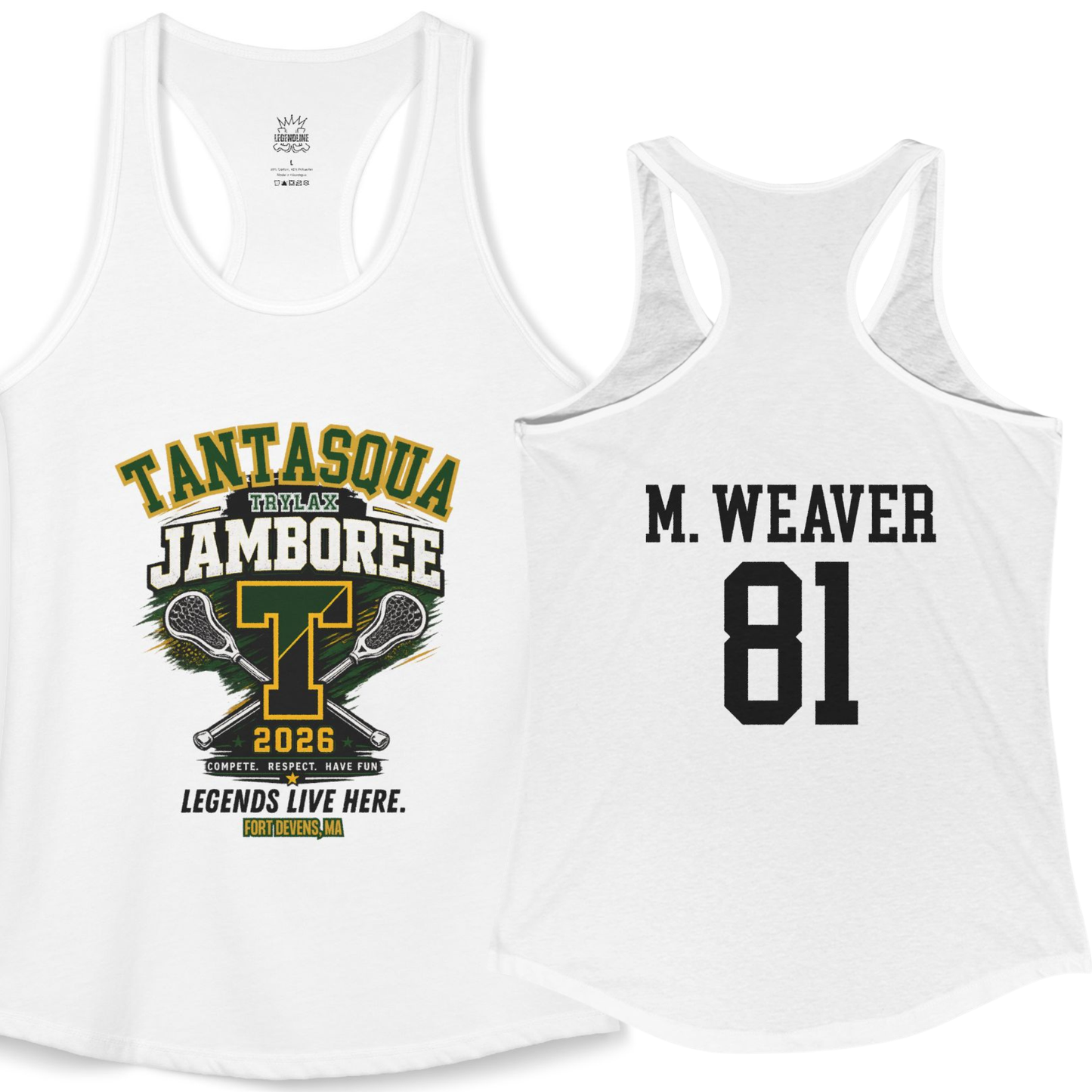 Women's Ideal Racerback Tank (Personalized)