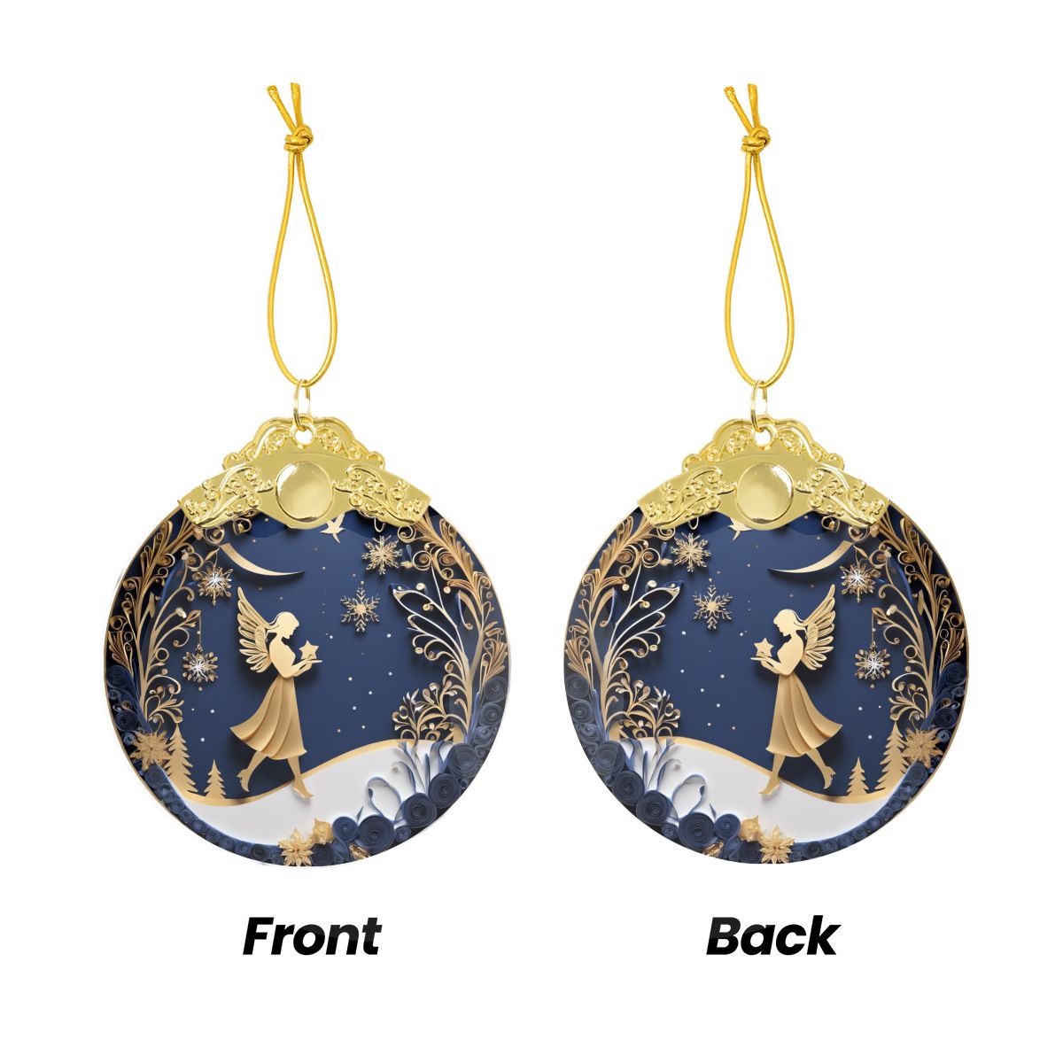 Round Glass Ornament Festive Decor