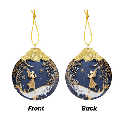 Round Glass Ornament Festive Decor