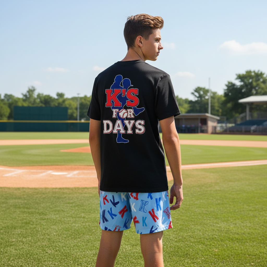 All-Over Print Adult Baseball Mesh Shorts: K's for Days