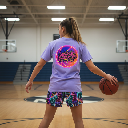 Adult Neon "Ankle Breakers" Basketball T-Shirt - Comfort Colors®