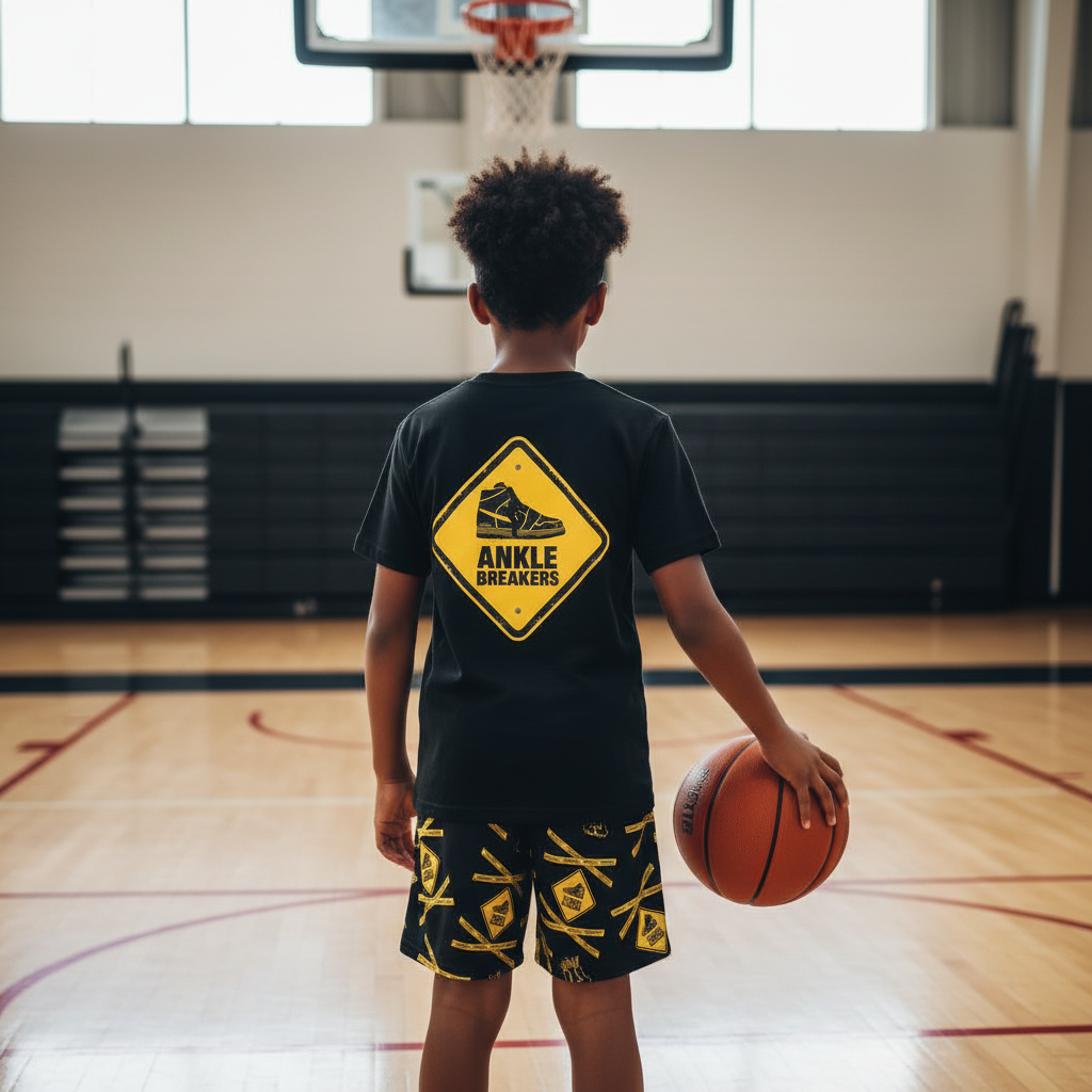 Youth Basketball "Caution: Ankle Breakers" Mesh Athletic Shorts