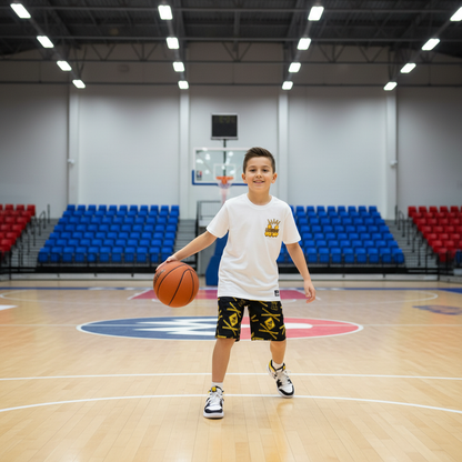 Youth Basketball "Caution: Ankle Breakers" Mesh Athletic Shorts
