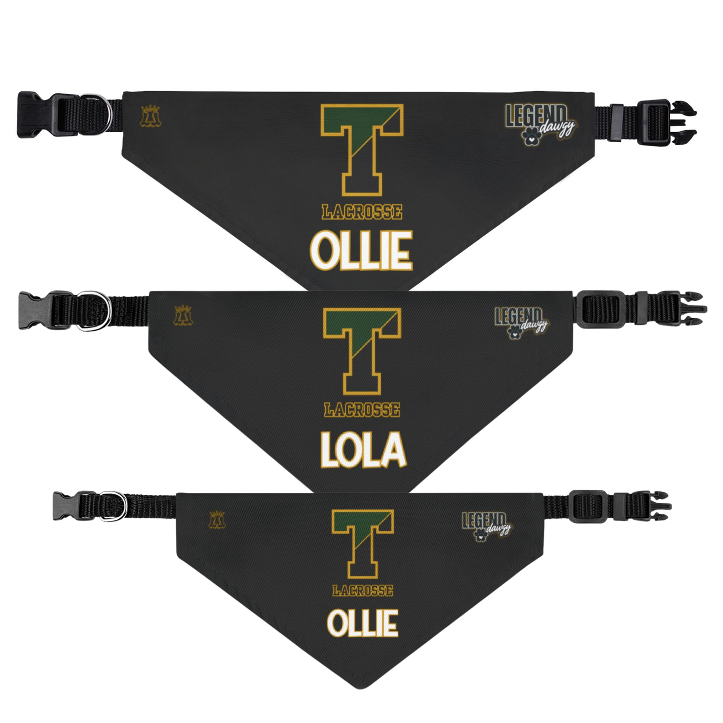 TRYLax Clip-On Pet Personalized Pet Bandana
