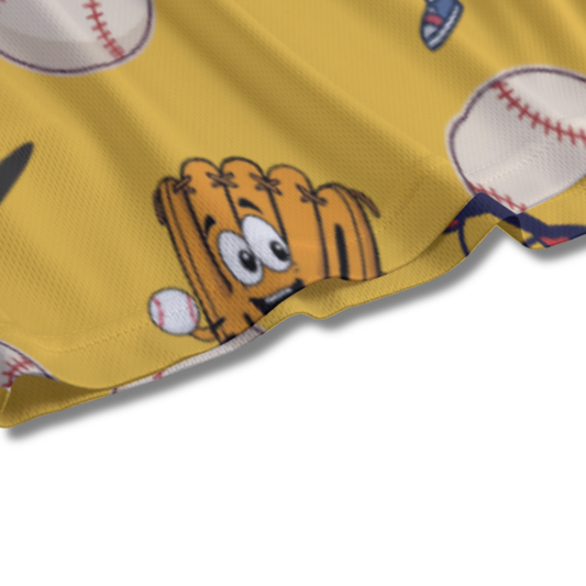 Youth "Throwing Cheese" Baseball Mesh Shorts