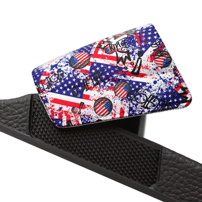 Youth Removable Strap Patriotic Golf Slides