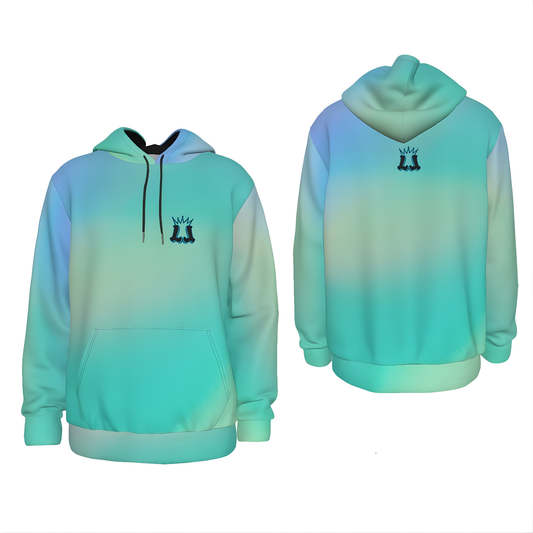 Adult Unisex Cotton Candy Gradient Fleece Hoodie