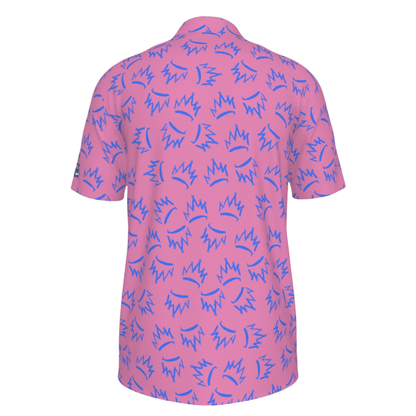 Men's Tipsy Crown Polo Shirt, UV Protection Golf Shirt
