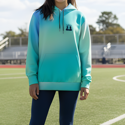 Unisex Cotton Candy Gradient Fleece Hoodie