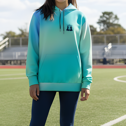 Unisex Cotton Candy Gradient Fleece Hoodie