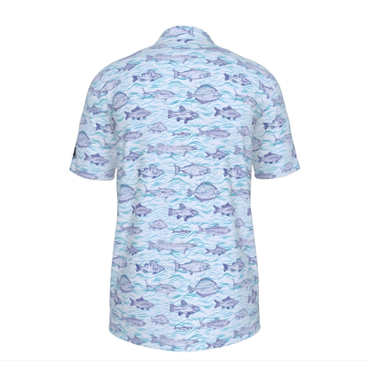 Gone Fishin' Men's UV Protection Golf Polo Shirt