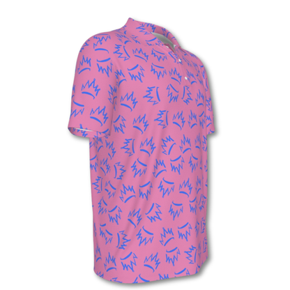 Men's Tipsy Crown Polo Shirt, UV Protection Golf Shirt