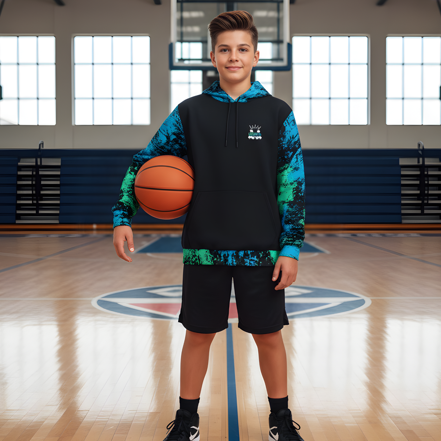 Unisex Fleece Basketball Hoodie, Dripping in Buckets