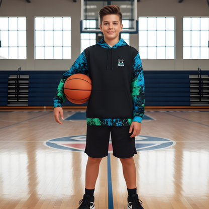 Unisex Fleece Basketball Hoodie, Dripping in Buckets