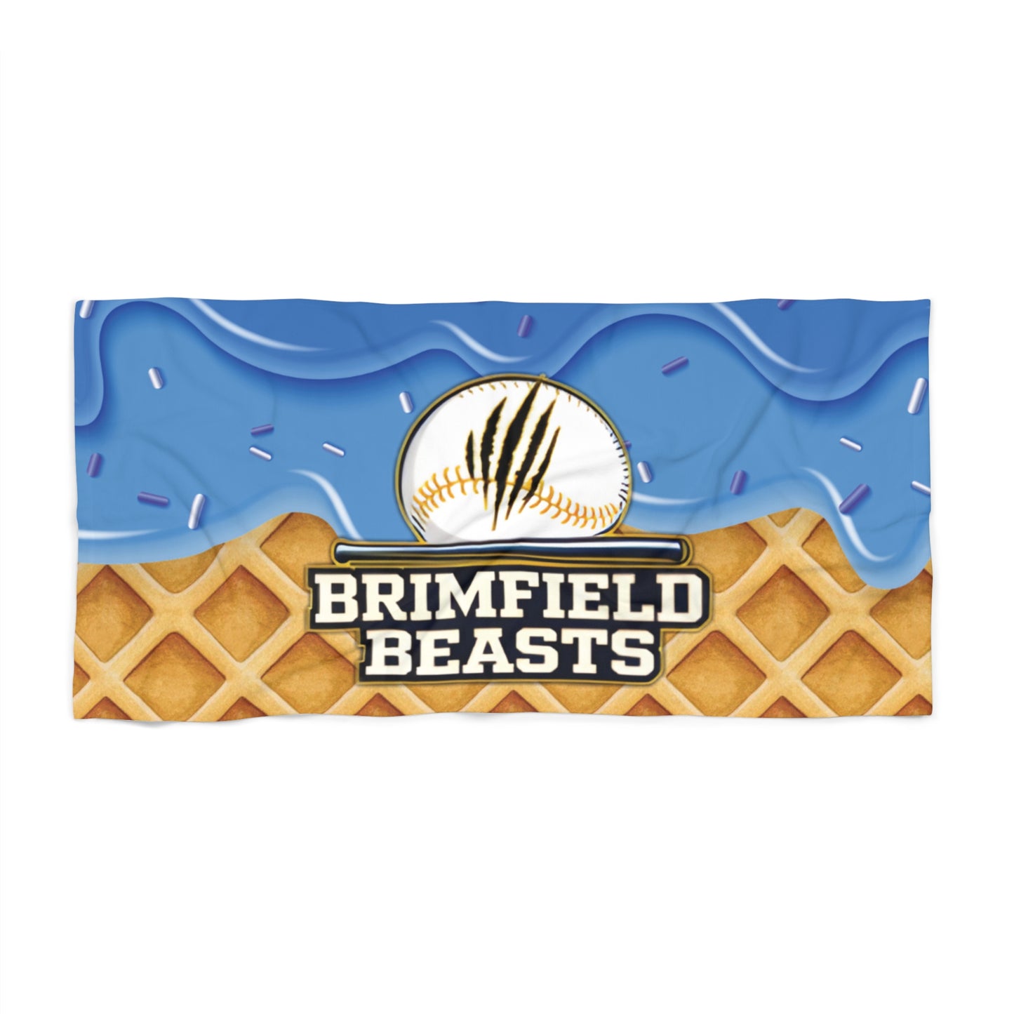 Brimfield Beasts Baseball Premium Thick, Super Soft Beach Towel