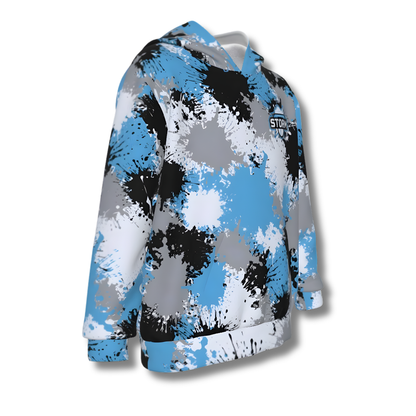 Youth Storm Paint Splatter Hoodie