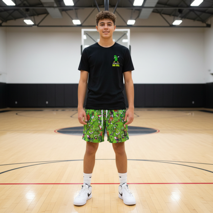 Adult Pickle Lovers Mesh Sports Shorts