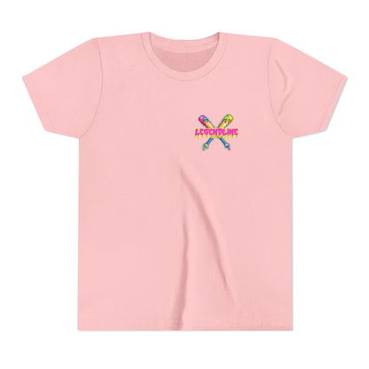 Kids Baseball Softball T-Shirt Softball Ice Cream Design