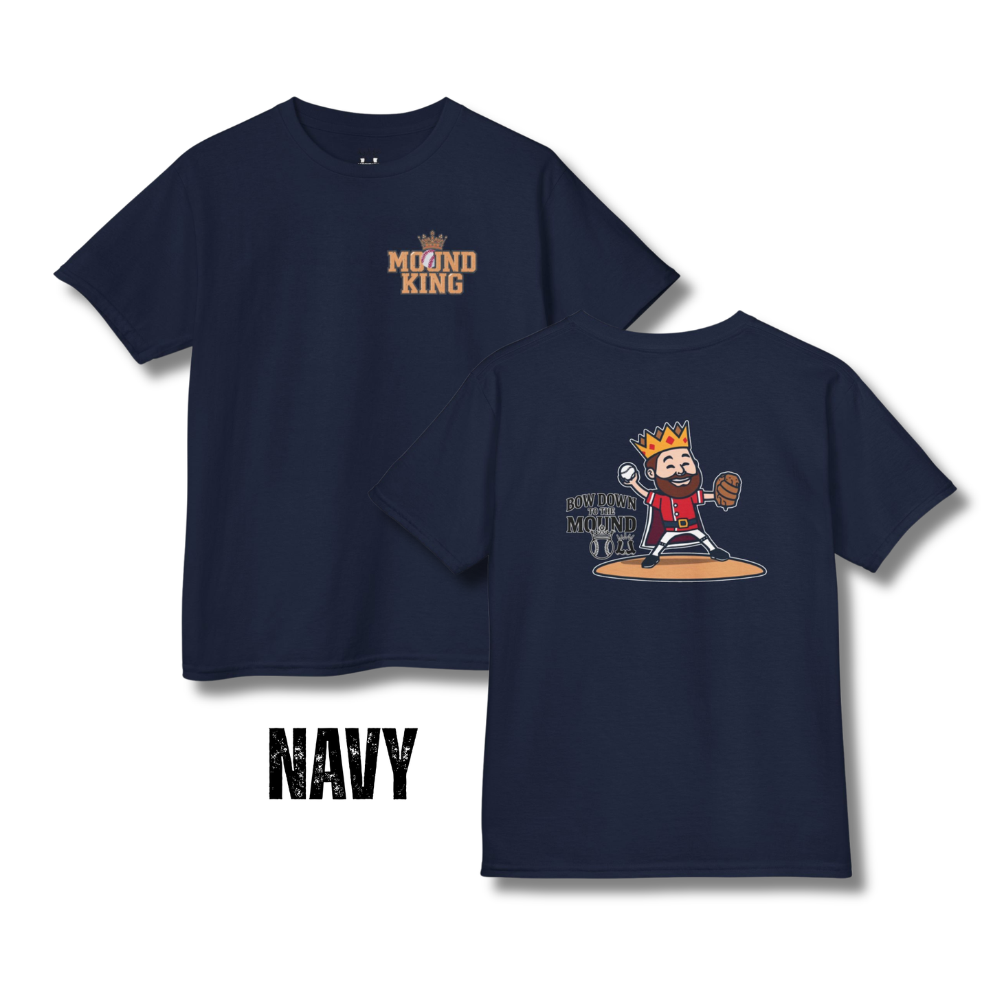 Youth Mound King "Bow Down to the Mound" Baseball Pitcher Unisex T-shirt