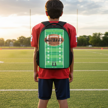 Personalized Football Backpack, Custom Name Sports Bag