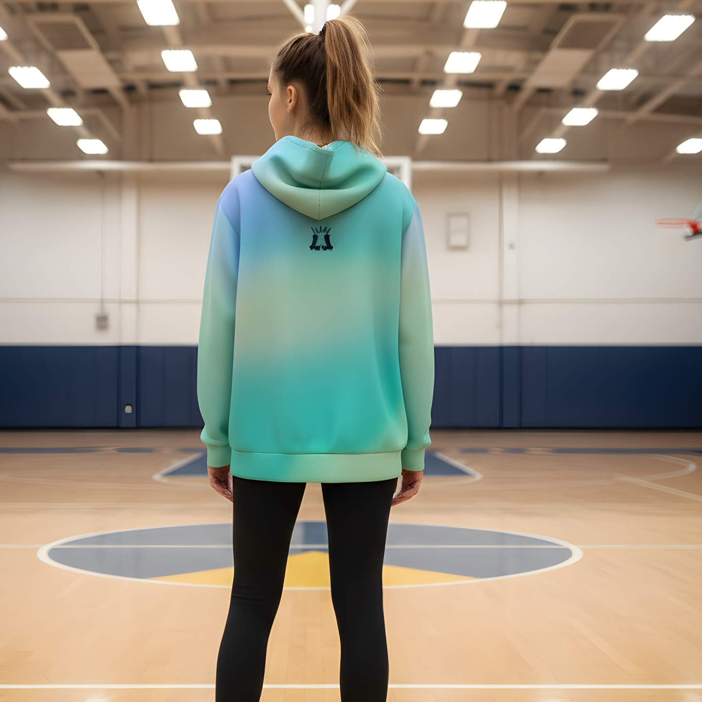 Unisex Cotton Candy Gradient Fleece Hoodie