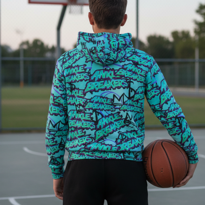 Adult Unisex Fleece Lined Hoodie: All Over Print Ankle Breakers