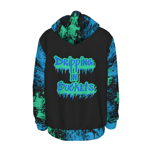Unisex Fleece Basketball Hoodie, Dripping in Buckets