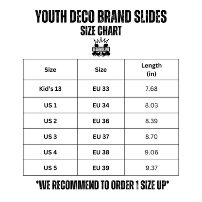 Youth Brimfield Inferno Softball Removable Strap Deco Brand Slides