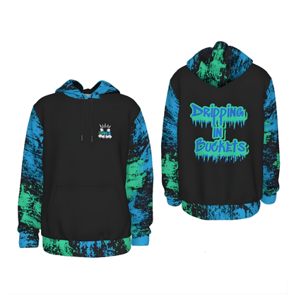 Unisex Fleece Basketball Hoodie, Dripping in Buckets