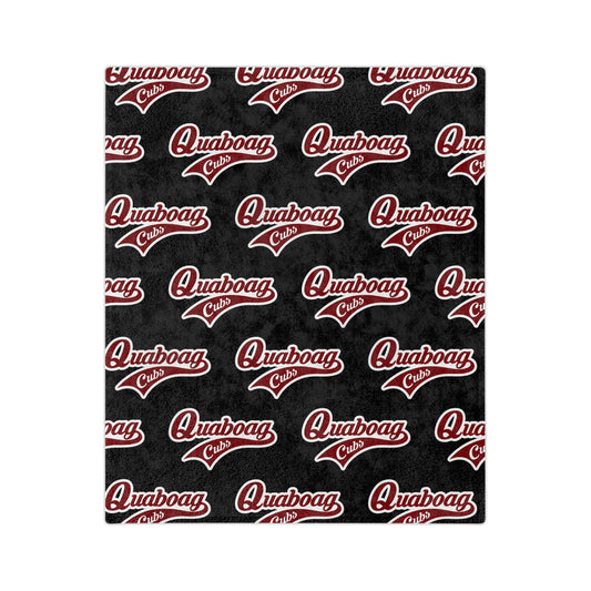 Quaboag Baseball Minky Cheer Plush Blanket
