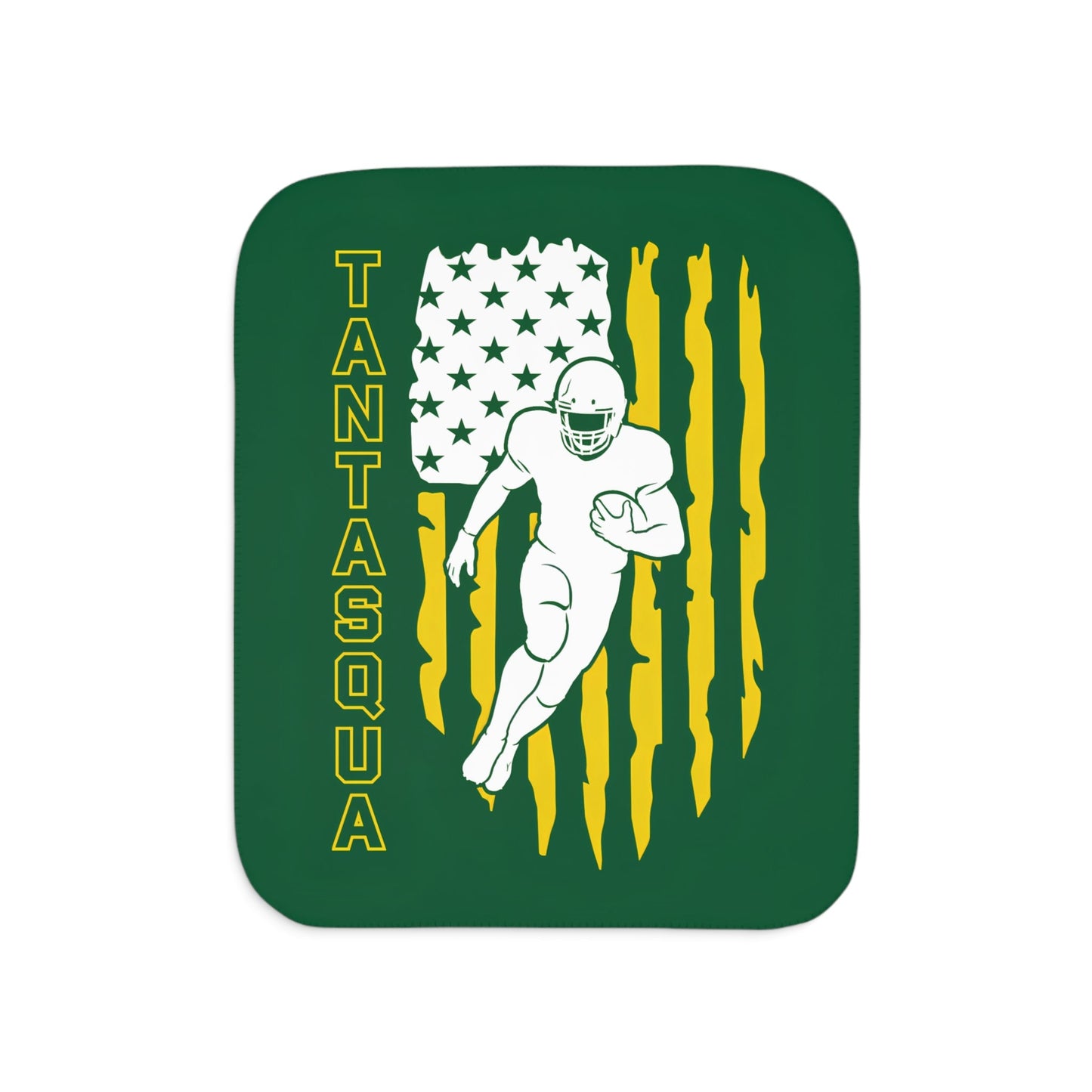 Tantasqua Youth Football Sherpa Blanket - Flag Edition