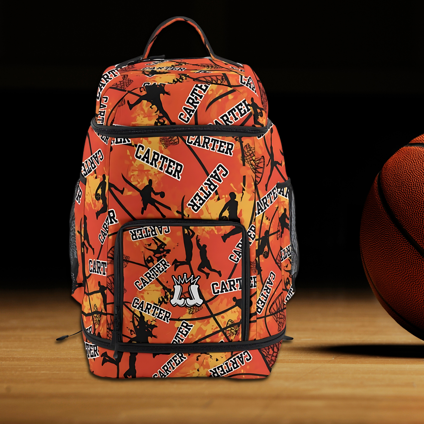 Personalized Basketball Bag, Custom Name Sports Backpack