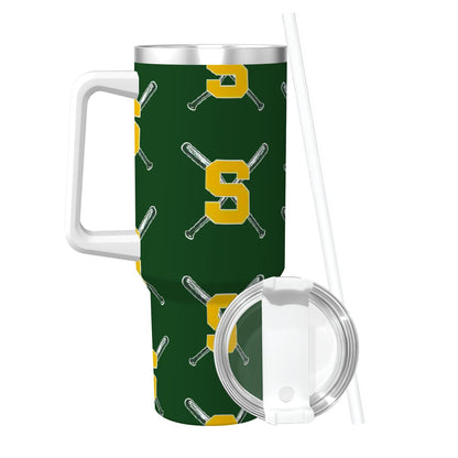 Sturbridge Little League Travel Coffee Mug with Handle and Straw (40oz)
