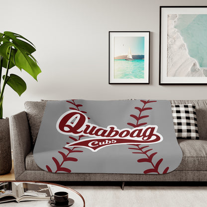 Quaboag Baseball Cubs Sherpa Blanket