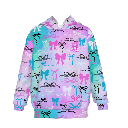 Girl's Coquette Bow Cotton Candy Hoodie