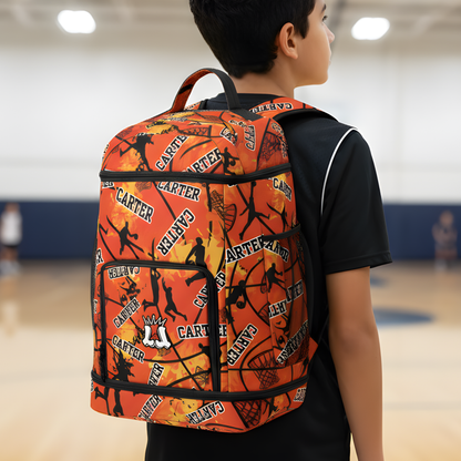 Personalized Basketball Bag, Custom Name Sports Backpack