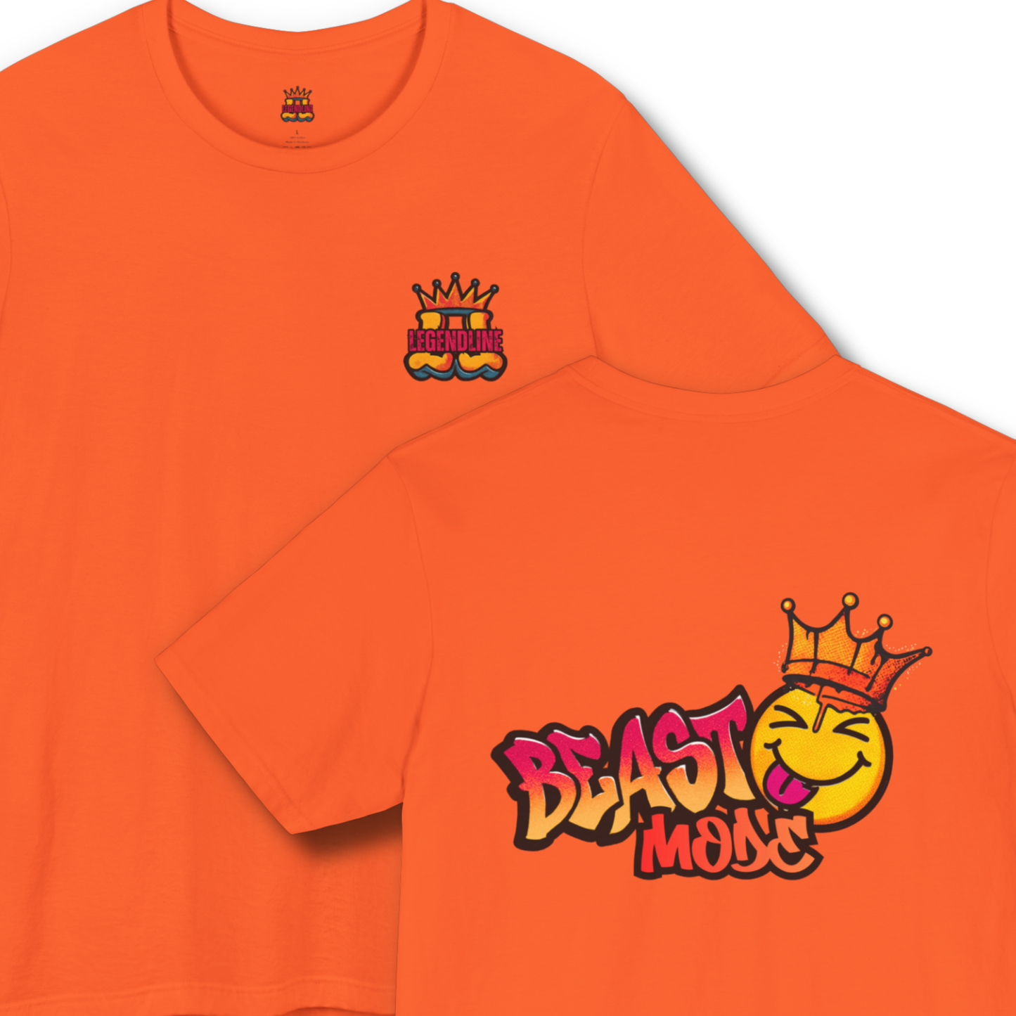 Adult Unisex Beast Mode Sports T-Shirt, Funny Graffiti Design