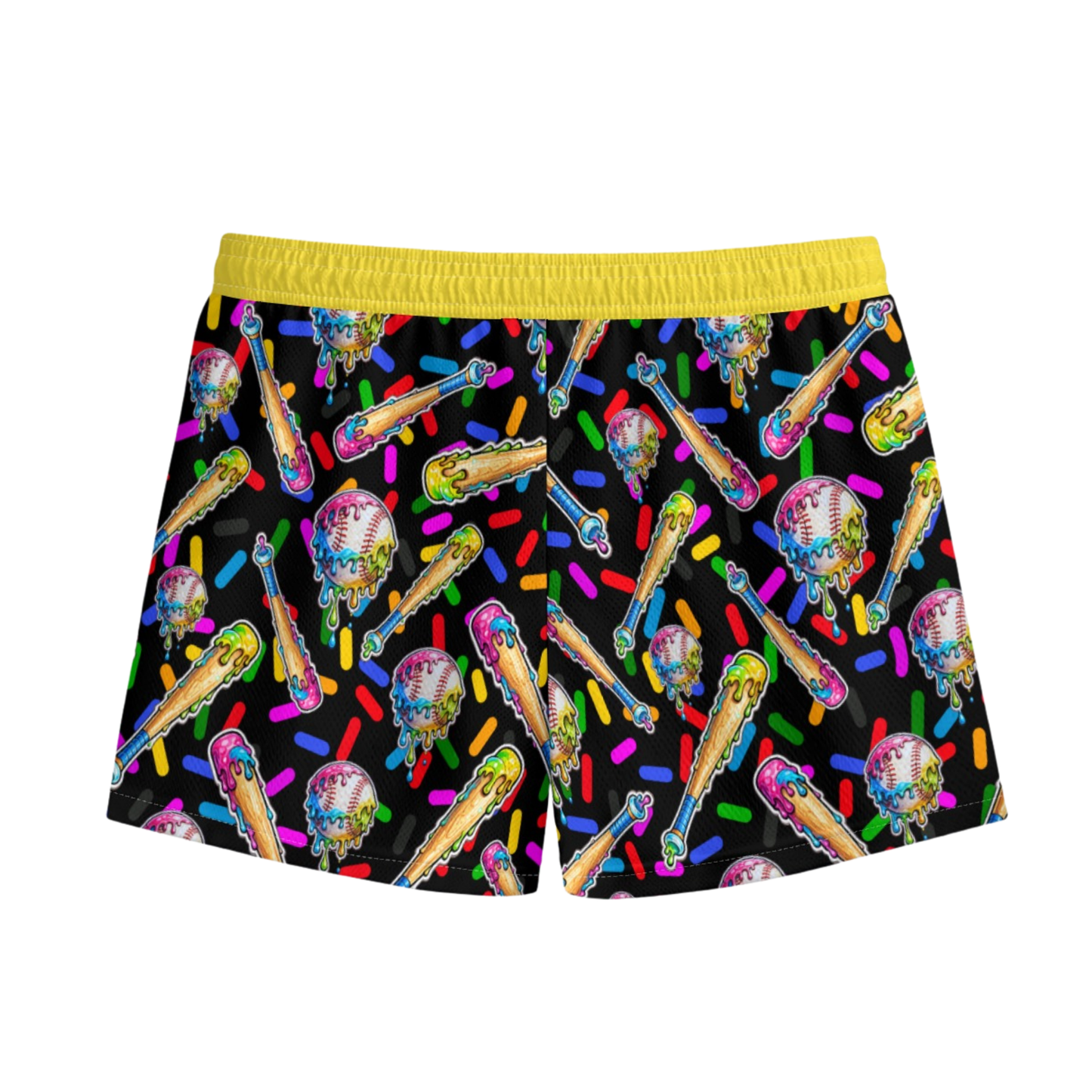 Kids Baseball Party Mesh Shorts, Summer Party Outfit