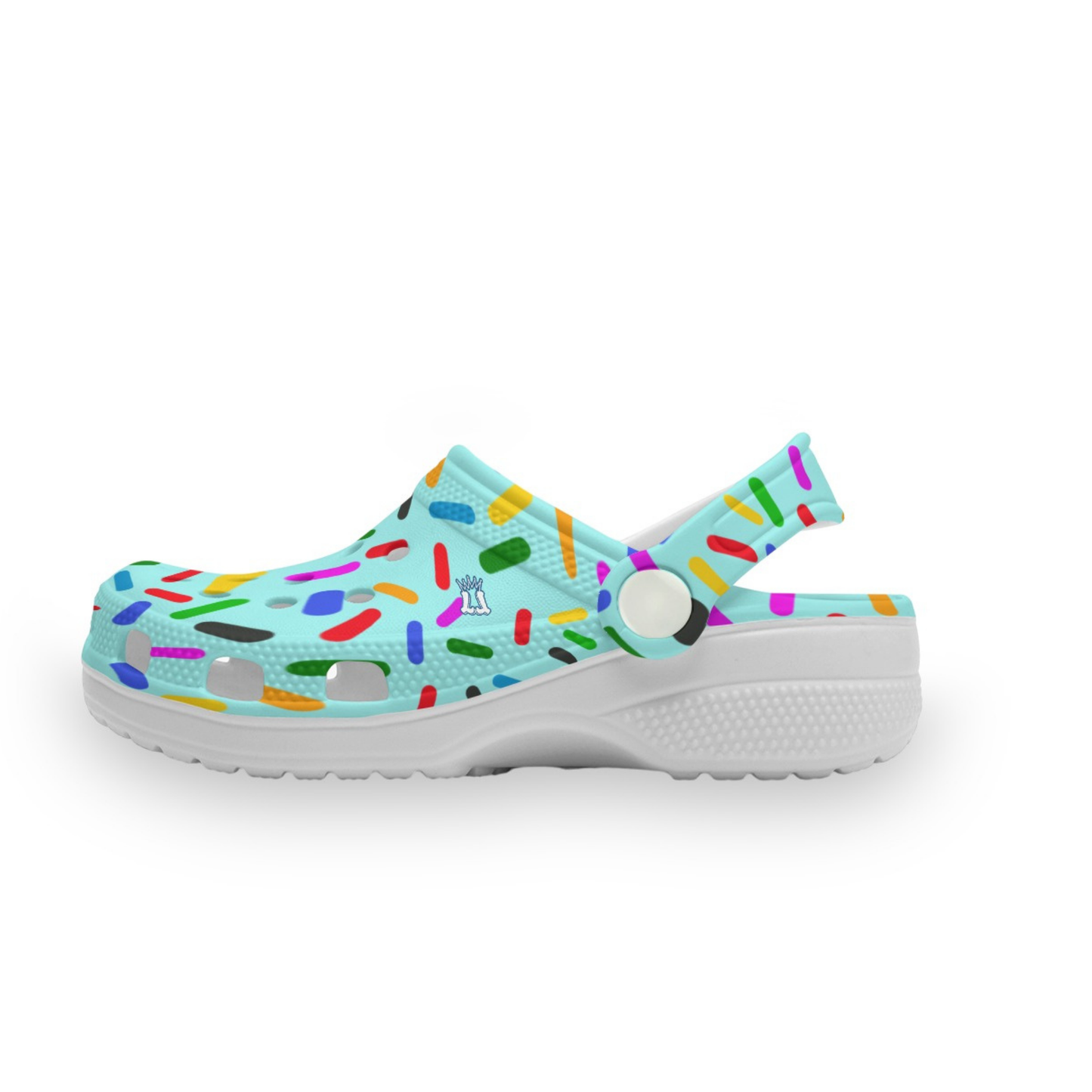 Kids Summer Clogs, Confetti Sprinkles Design