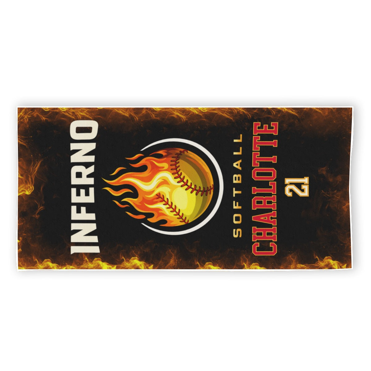 Brimfield Inferno Lightweight Quick-Drying Beach Towel (Personalized)