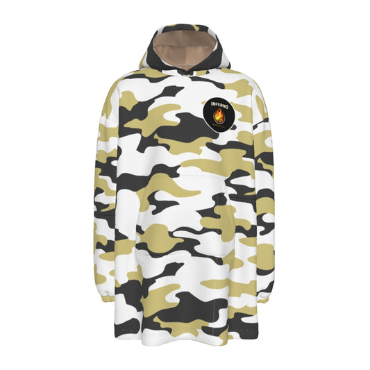 Adult Brimfield Inferno Softball Blanket Hoodie - Camo Edition