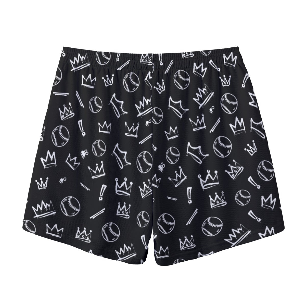 Adult Brimfield Beasts Mesh Shorts - Black Graffiti (no inner liner)