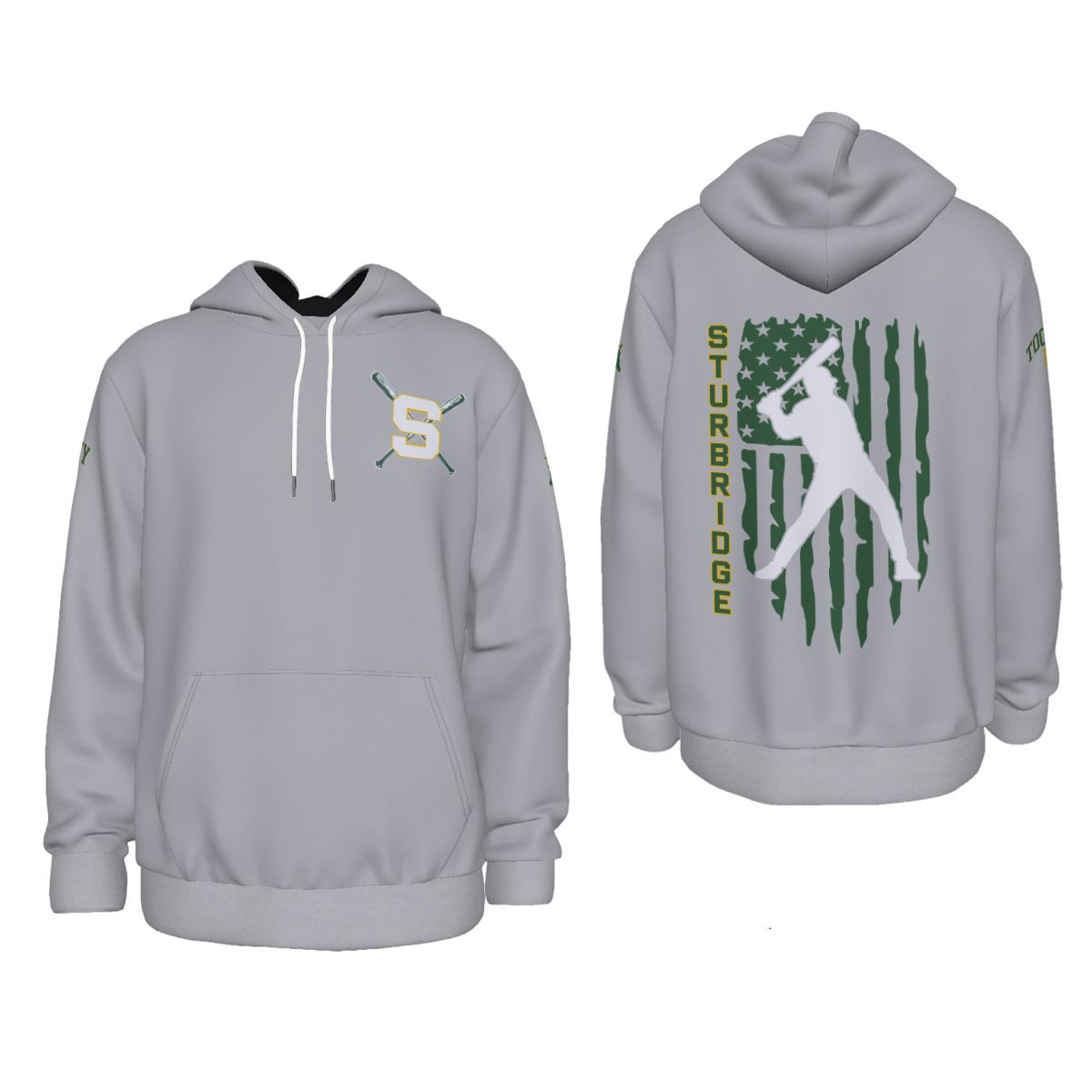 Adult Sturbridge Little League Baseball Flag Hoodie (Personalized)