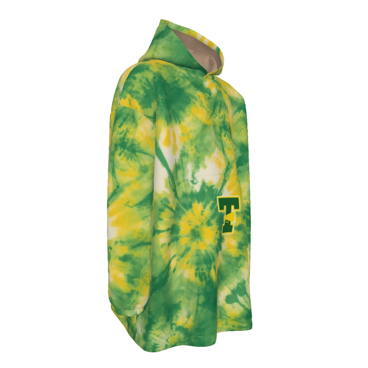 Adult TYFC Warriors Cheer Adult One-Size Tie-Dye Blanket Hoodie