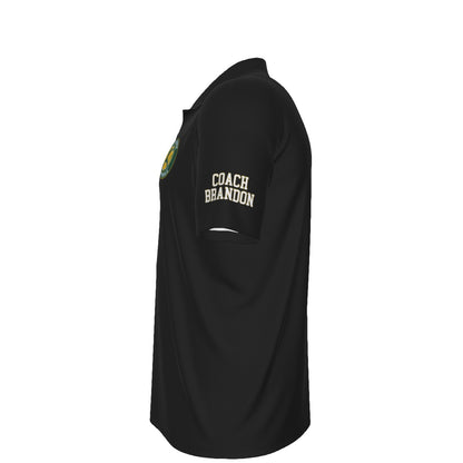 Men's Sturbridge Girls Softball UV Protection Polo - Coach's Black Edition (Personalized)