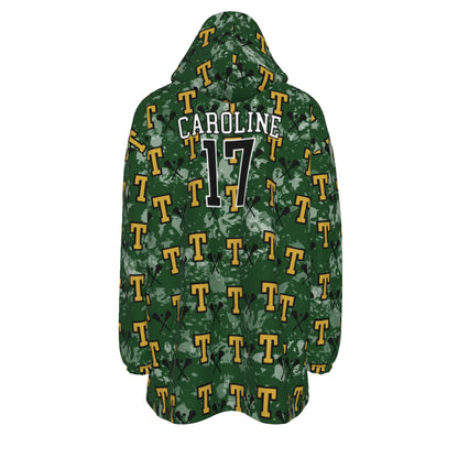 Adult TRYLAX Sherpa Fleece Blanket Hoodie (Personalized)