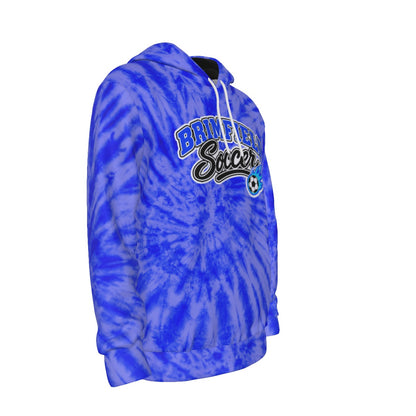 Adult Brimfield Soccer Royal Blue Tie Dye Hoodie