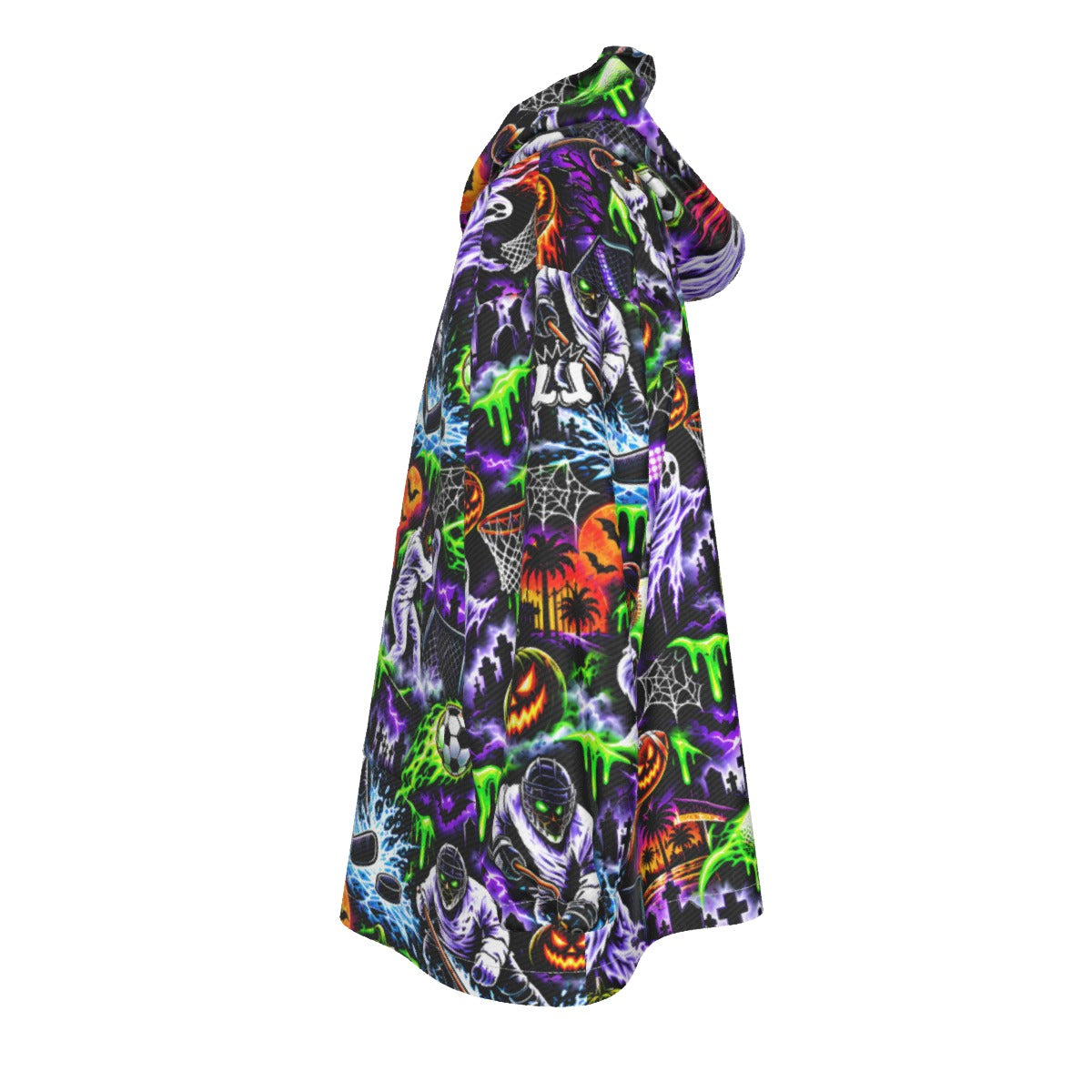 Kids Halloween Sport Theme Blanked Hoodie