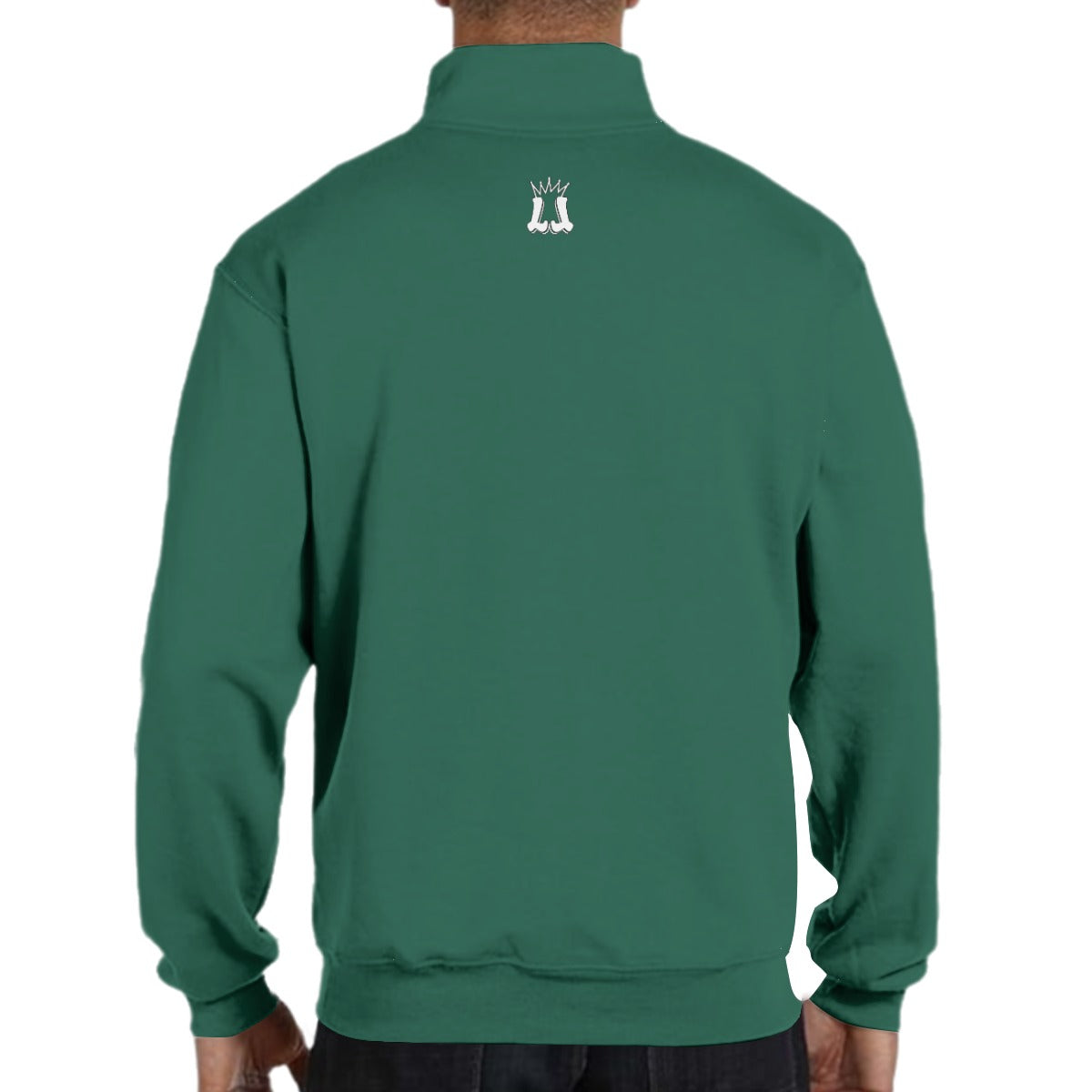 Adult Unisex Sturbridge Softball Half-Zip Placket Pullover - Green Edition